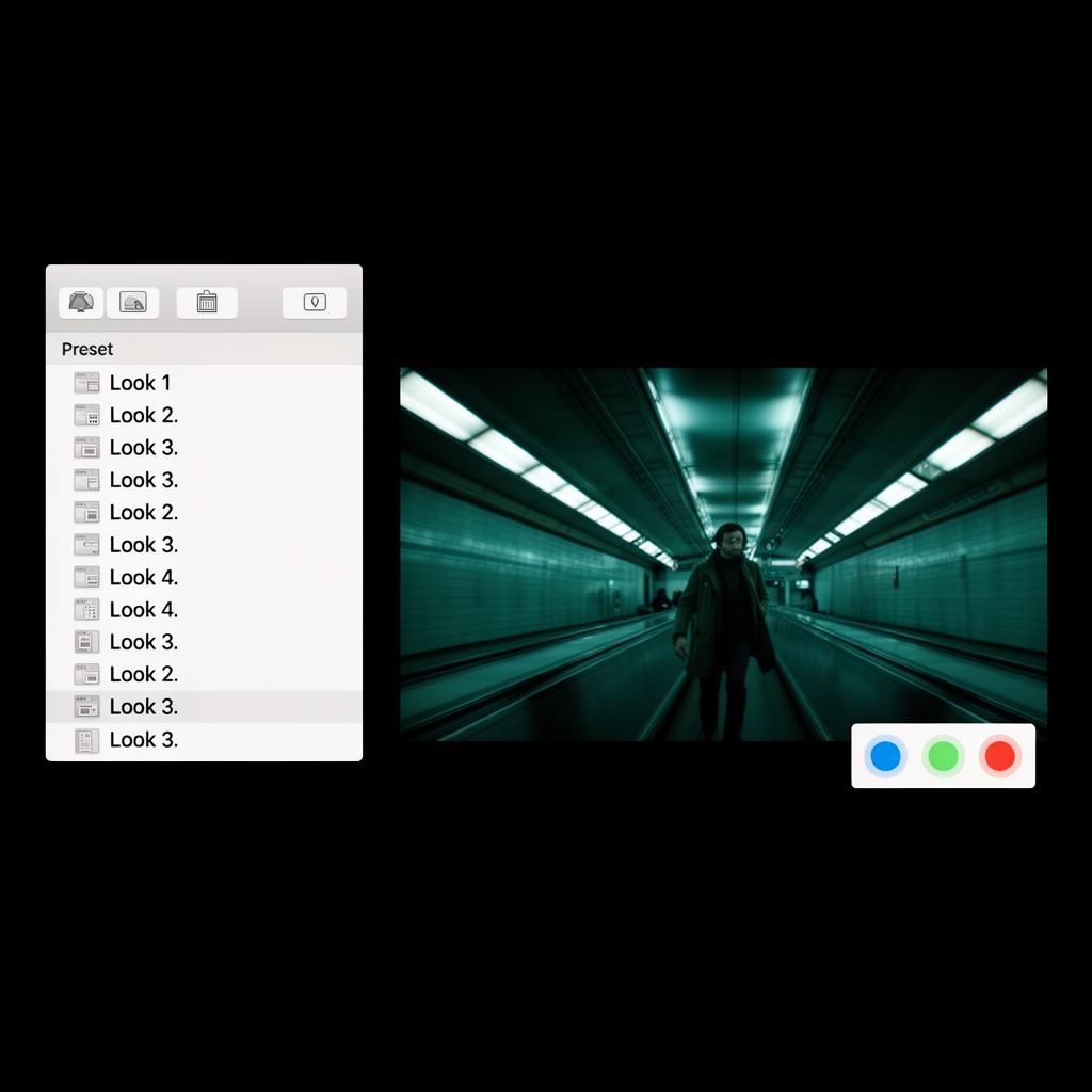 Drag and drop preset workflow